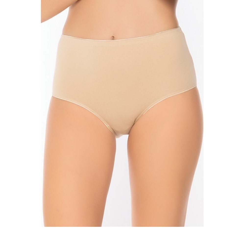 Belinay 069 Yüksek Bel Modal Bayan Külot Ten XXL