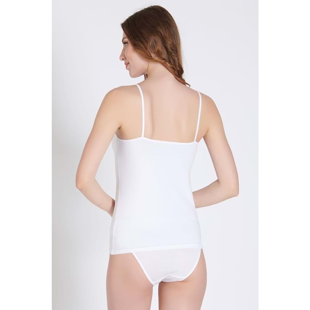 Belinay 0749 Dantelli Bayan Atlet Beyaz L