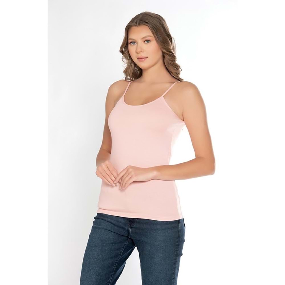 Belinay 0821 İp Askılı Bayan Atlet AçıkSomon XL