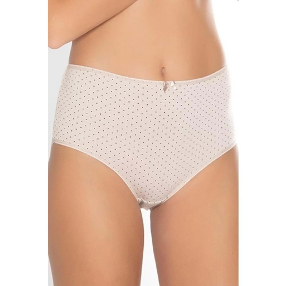 Belinay 3512 Kadın Yüksek Bel Bato Külot 4lü Paket Desenli XL