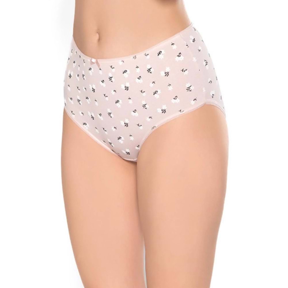 Belinay 3514 Kadın Yüksek Bel Bato Külot 4lü Paket Desenli XXL