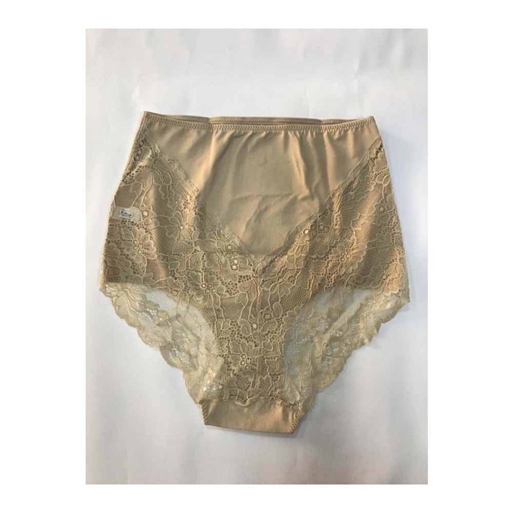 Belinay 0219 Arkası Dantel Bayan Korse Külot Ten XL