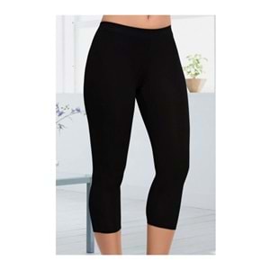 Belinay 0503 Modal Bayan Kısa Tayt Siyah 3XL