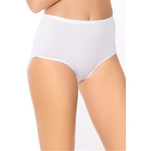 Belinay 069 Yüksek Bel Modal Bayan Külot Beyaz XXL