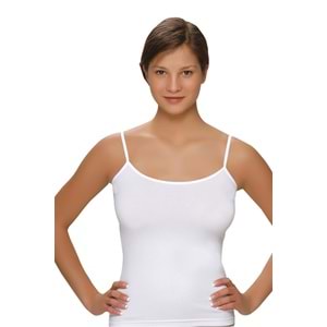 Belinay 0821 İp Askılı Bayan Atlet Beyaz S