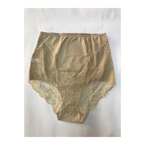Belinay 0219 Arkası Dantel Bayan Korse Külot Ten XL