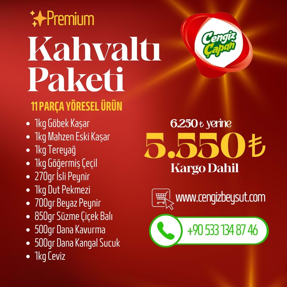 PREMIUM KAHVALTI PAKETİ