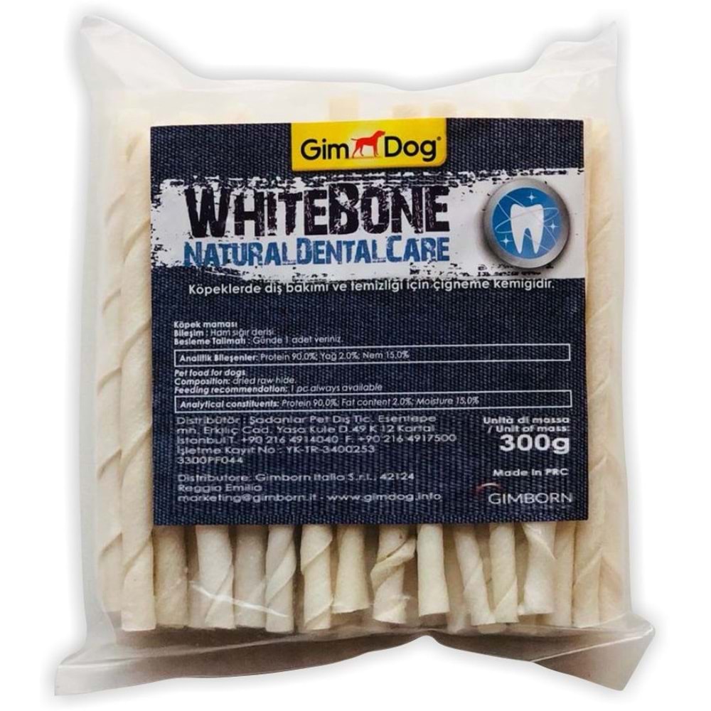 Gimdog Mordimi Burgu Çubuk 12,5 cm.-6 Gr. 50 li Beyaz 300 Gr.