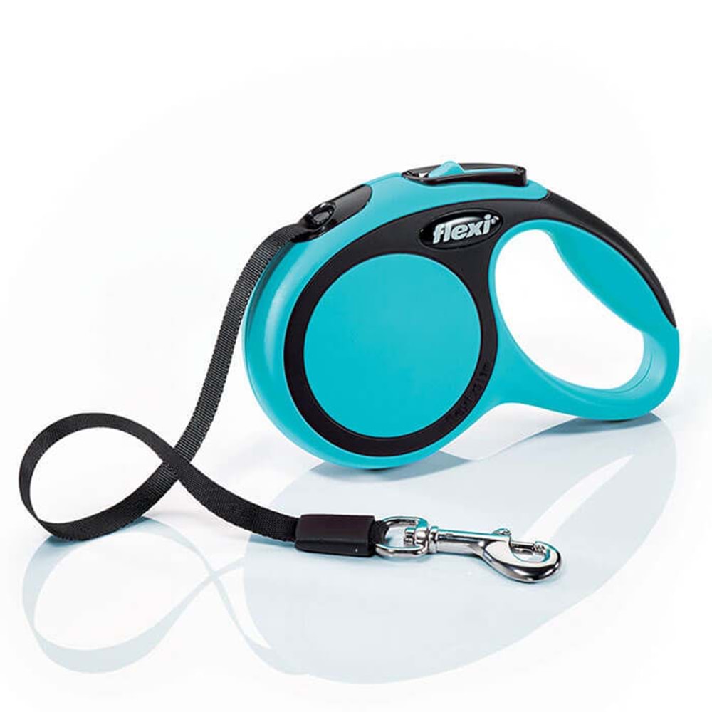 Flexi New Comfort 5m. S Mavi Şerit Kayışlı Gezdirme Tasması