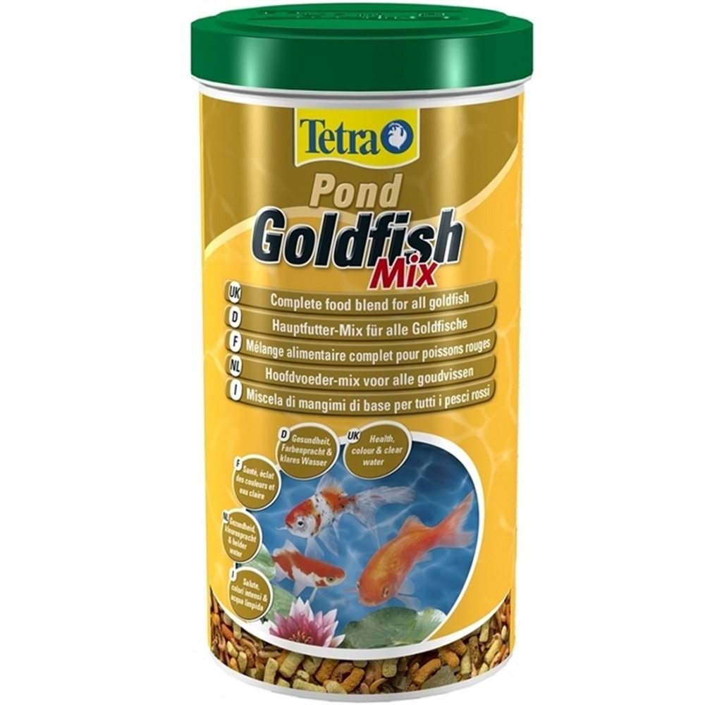 Tetra Pond Gold Mix Japon ve Havuz Balık Yemi 1 L.