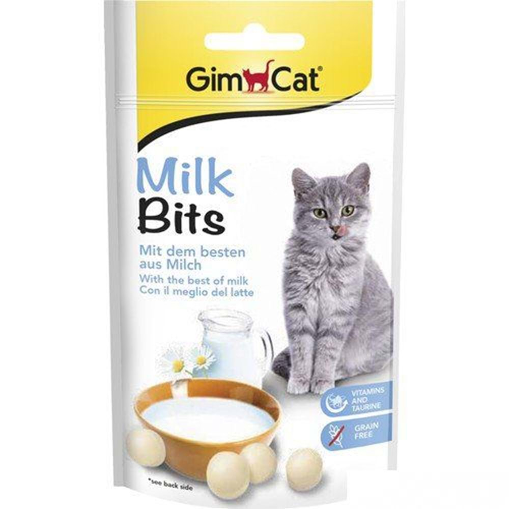 Gimcat Sütlü Kedi Ödül Tableti Milk Bits 40 Gr.x4 Adet