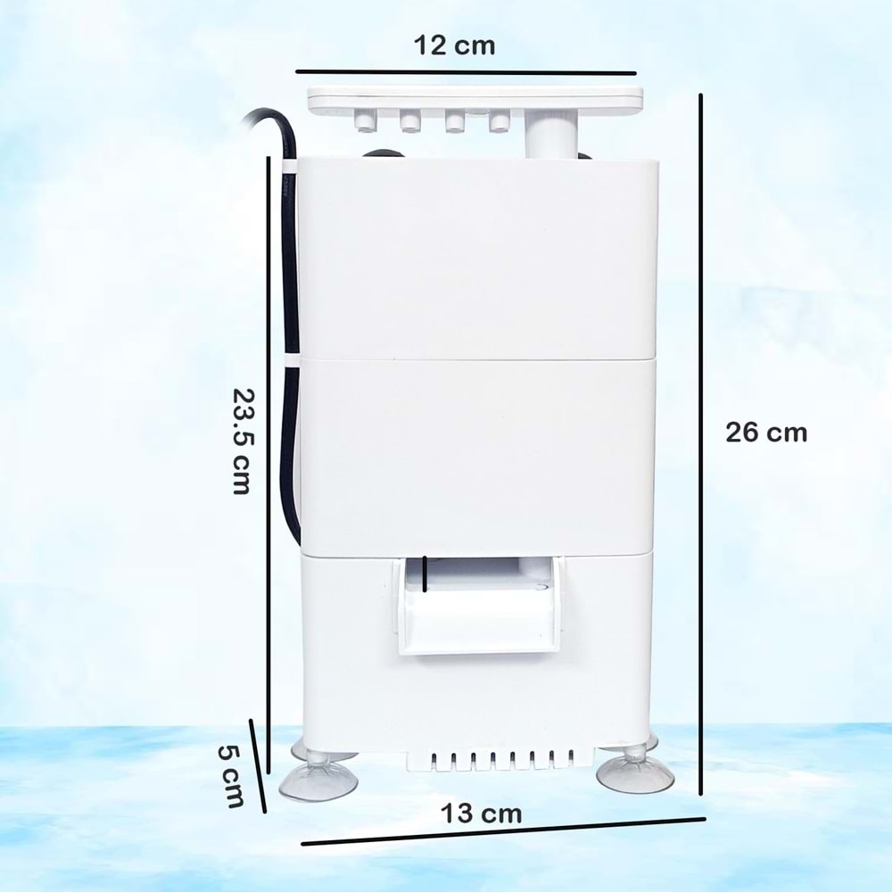 Sobo WP-338H Alçak Seviye Midi Askı Filtre 500Lt/S 8W
