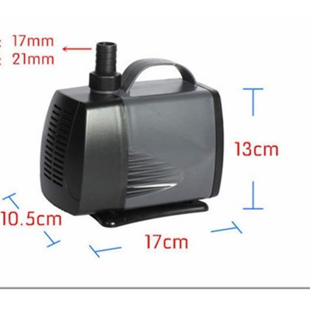 Sobo WP-7000 Akvaryum Kafa (Sump) Motoru 5000 L/S 105 W