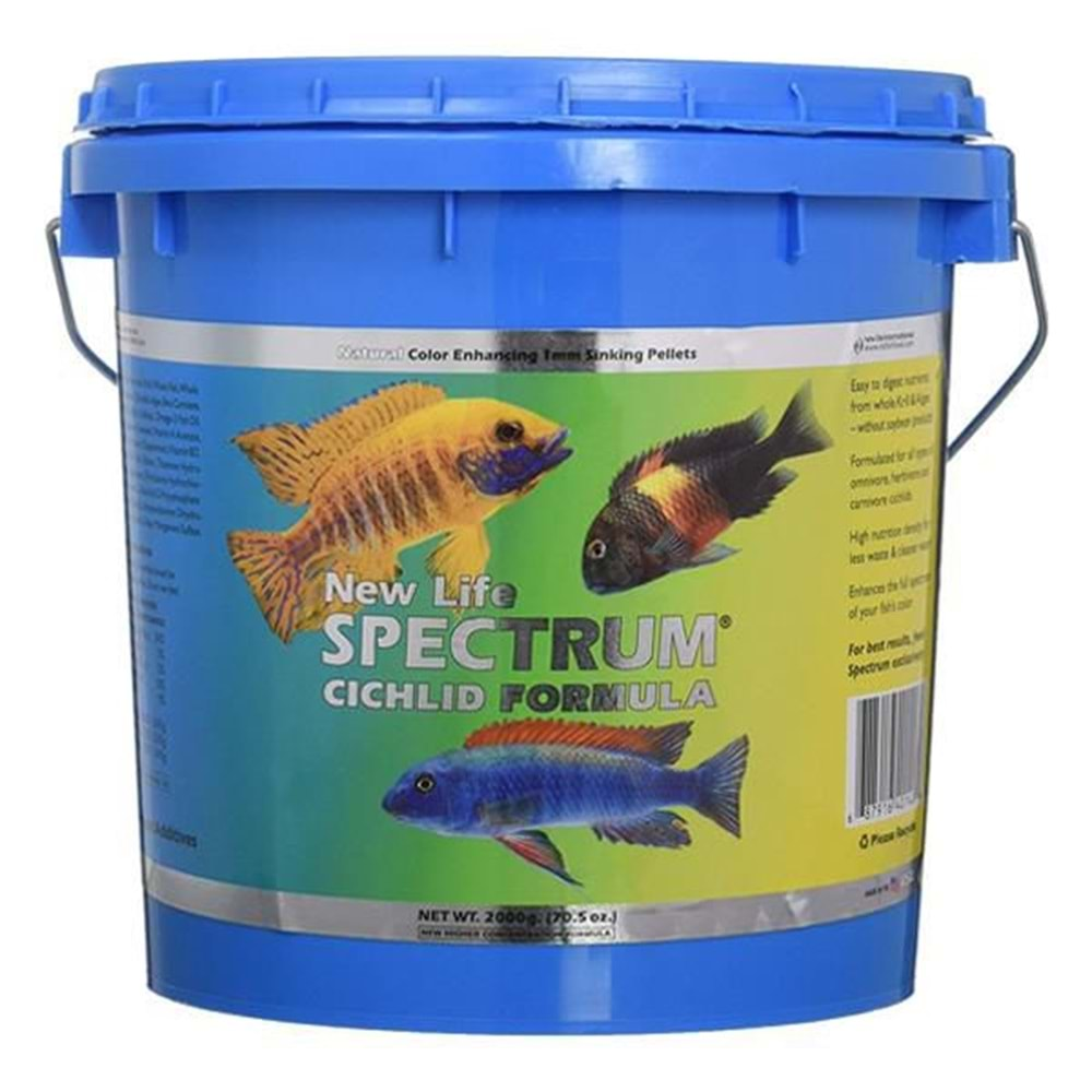 New Life Spectrum Cichlid Formula 250 gr. Açık bölme yem