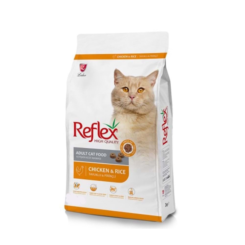 Reflex Tavuklu Pirinçli Yetişkin Kedi Maması 15 Kg.