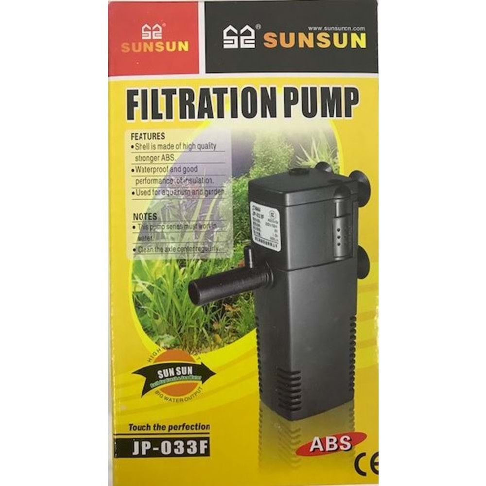 Sunsun JP-033F Akvaryum İç Filtresi 8 W 600 L/S