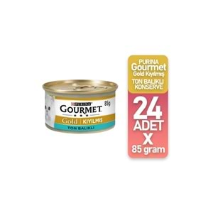 Gourmet Gold Kıyılmış Ton Balıklı Kedi Konservesi 85 Gr. 24 Ad.