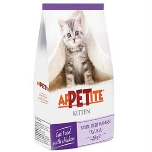 Appetite Yavru Kedi Maması Tavuklu 1,5 Kg.