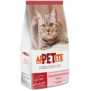 Appetite Kısırlaştırılmış Kedi Maması Tavuklu 1,5 Kg.