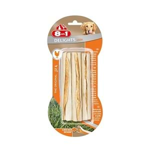 8in1 Tavuk Etli Delight Sticks Köpek Ödül Kemiği 75 gr.x2 Adet