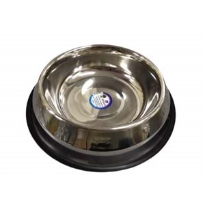 ASPE-96 Oz. Oval Desenli Köpek Çelik Mama Kabı 2700 ml. 24.8/8.3 cm.