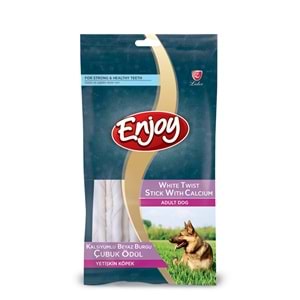 Enjoy Beyaz Burgu Çubuk 5'' 5-7 gr. 20 li (1 paket)