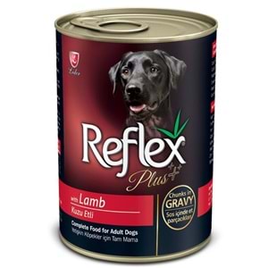Reflex Plus Kuzulu Köpek Konserve Sos İçinde Et Parçacıklı 415 Gr.x6 Adet