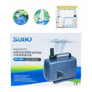 Sobo WP-5000 Akvaryum Kafa (Sump) Motoru 3000 L/S 60 W