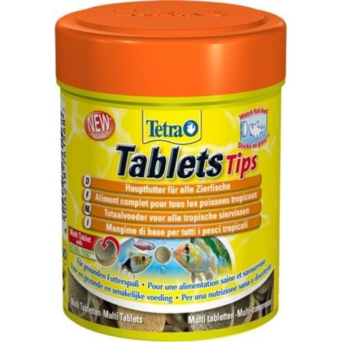 Tetra Fun Tips Tablet Balık Yemi 75 Tablet