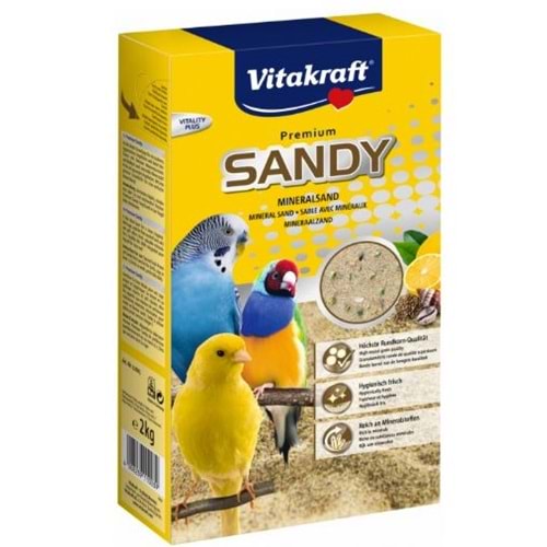 Vitakraft Sandy Yüksek Mineralli Kuş Kumu 2 Kg.