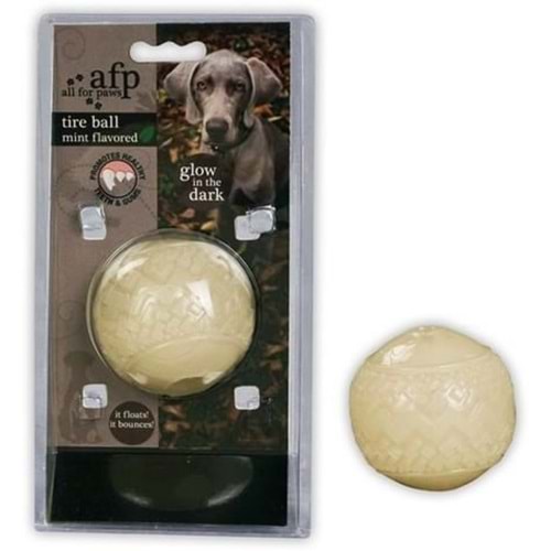 Afp 4556 Nane Aromalı Karanlıkda Parlayan Sert Köpek Top Oyuncağı