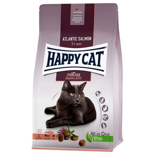 Happy Cat Atlantic Somonlu Kısır Kedi Maması 10 Kg (Sterilised)