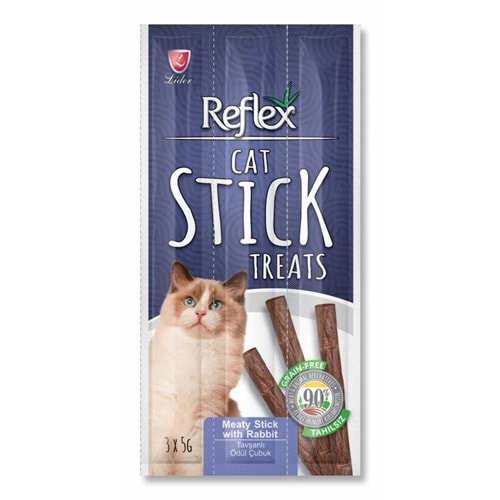 Reflex Kediler İçin Tavşanlı Çubuk 3x5 Gr.