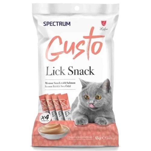 Spectrum Gusto Somonlu Sıvı Kedi Ödül Maması 15gr(4'lü) 6 Paket