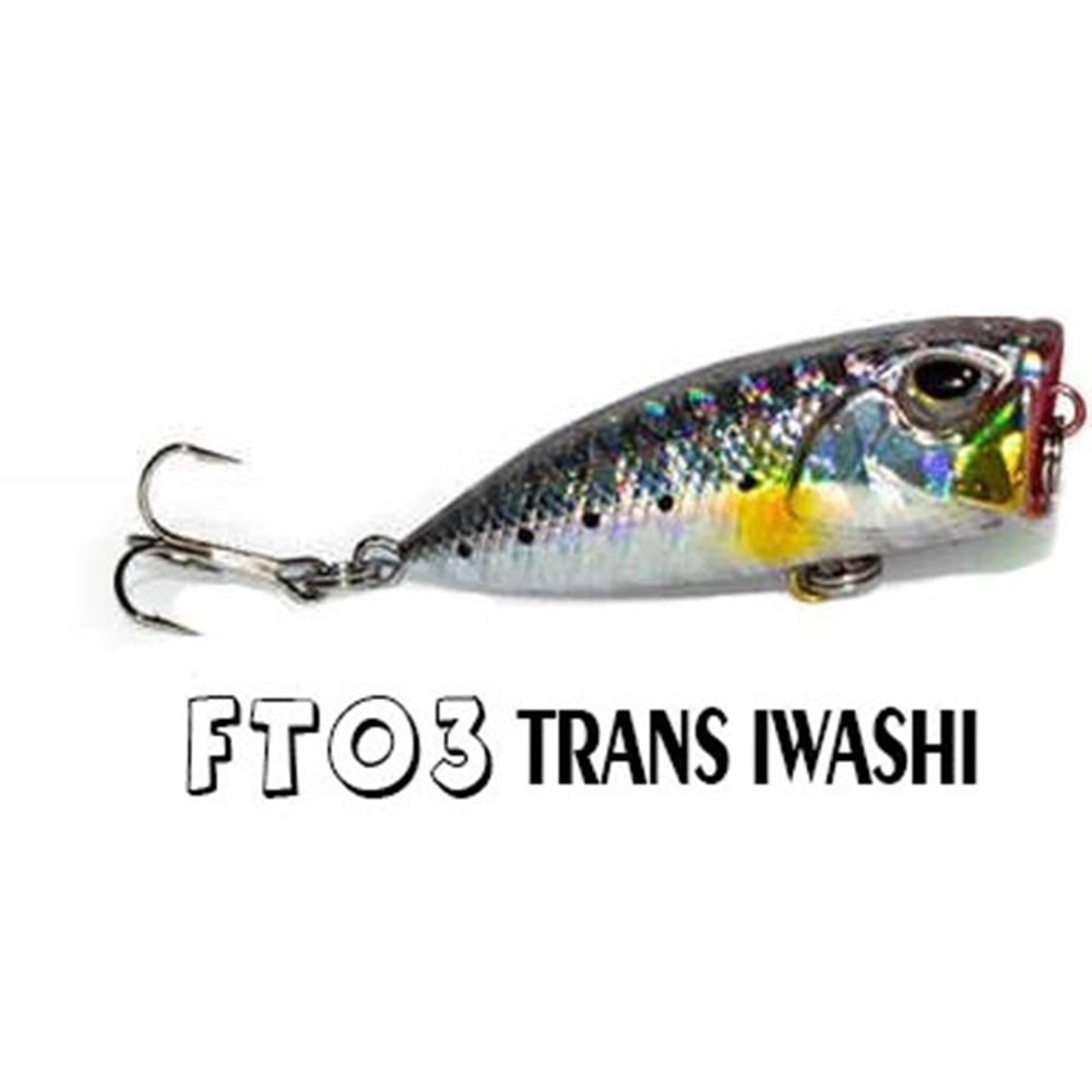 Fujin Tiny Popper Mini LRF Popper FT-40SW - FT03-TRANS IWASHI