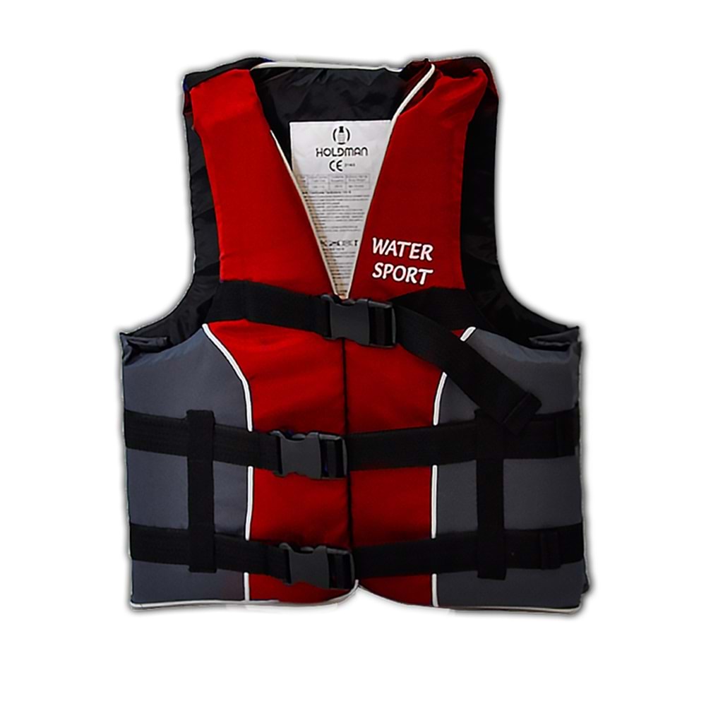 Holdman Can Yeleği CE Belgeli - KIRMIZI - XL