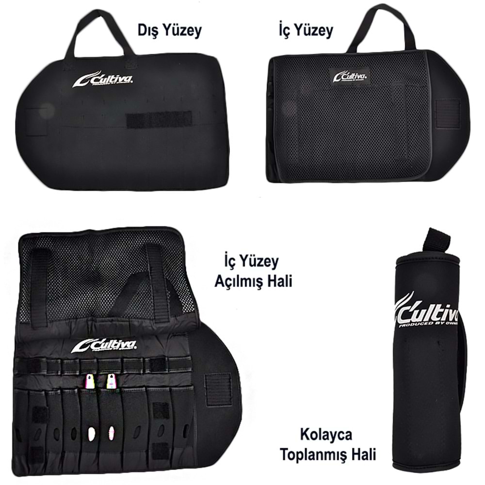 Cultiva 9880 Neoprene Jig Mat -Kırmızı - L