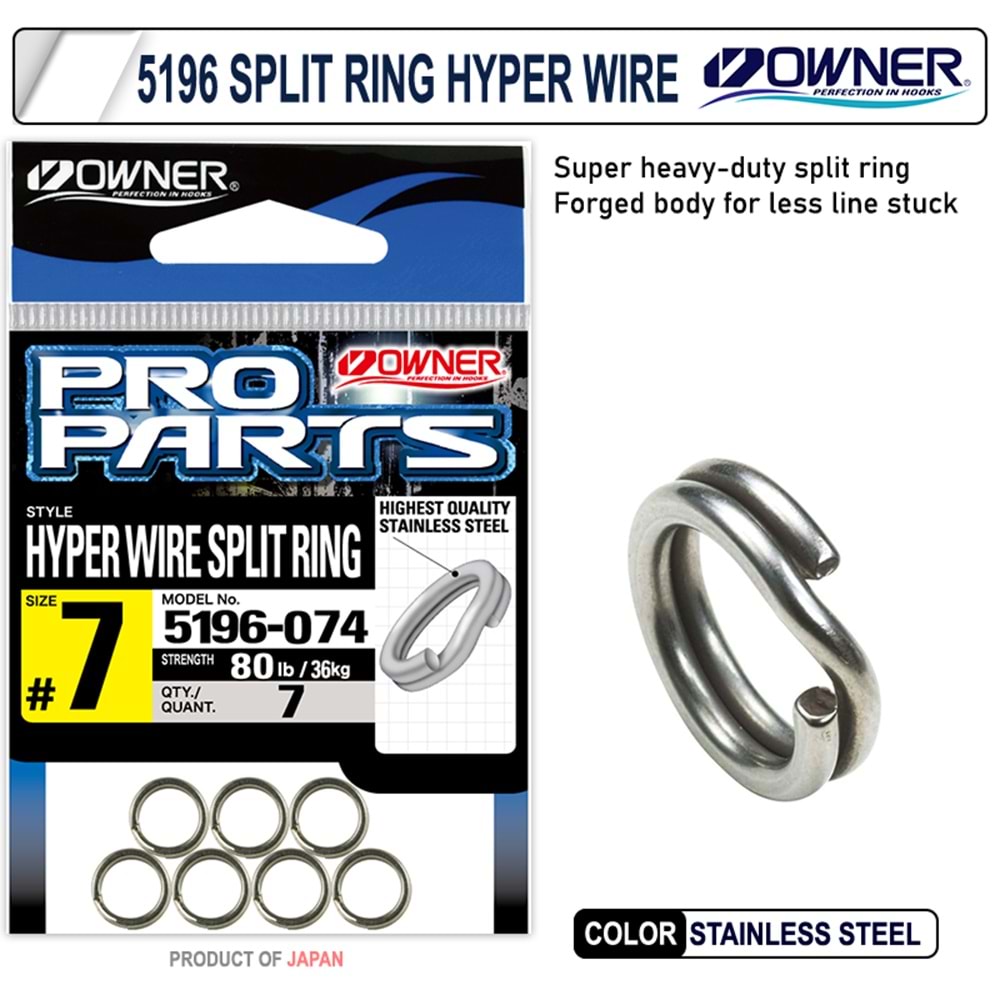Owner 5196 Split Ring Hyper Wire Halka - 6