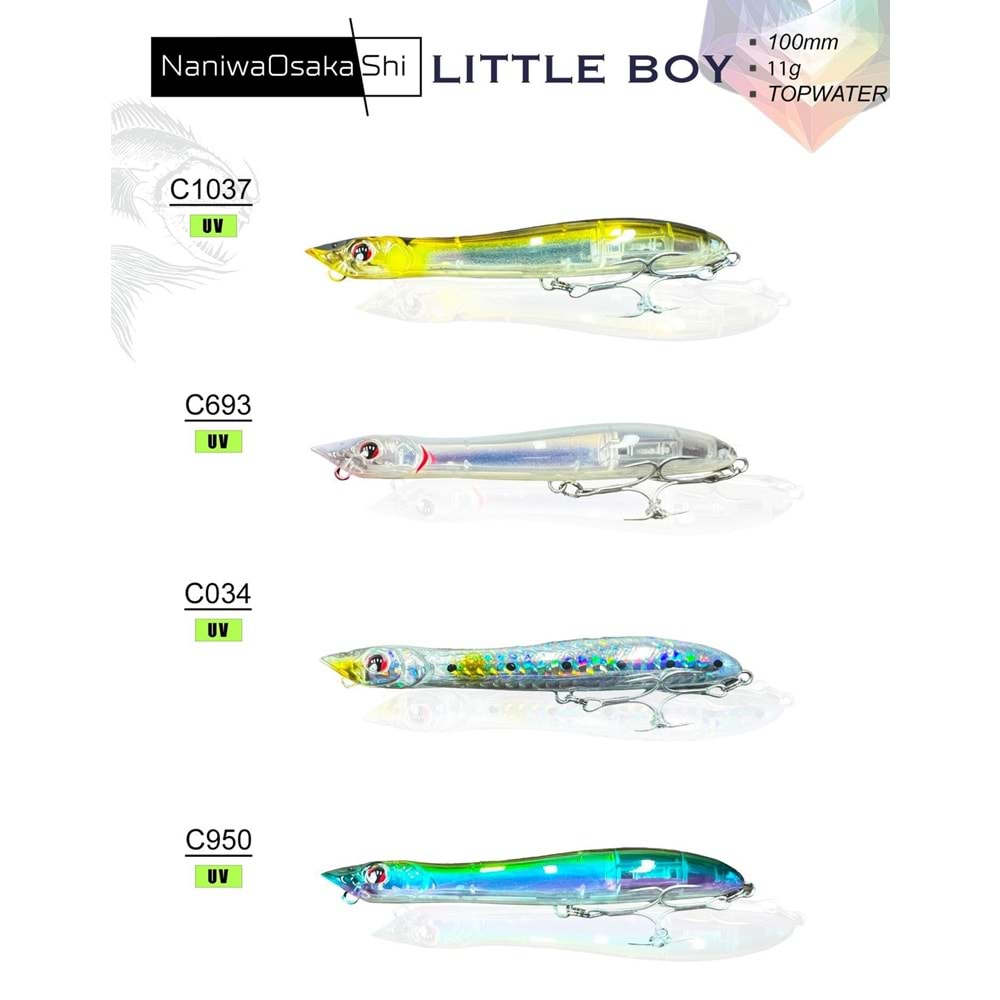 NaniwaOsakaShi Little Boy 100mm 11g Maket Balık