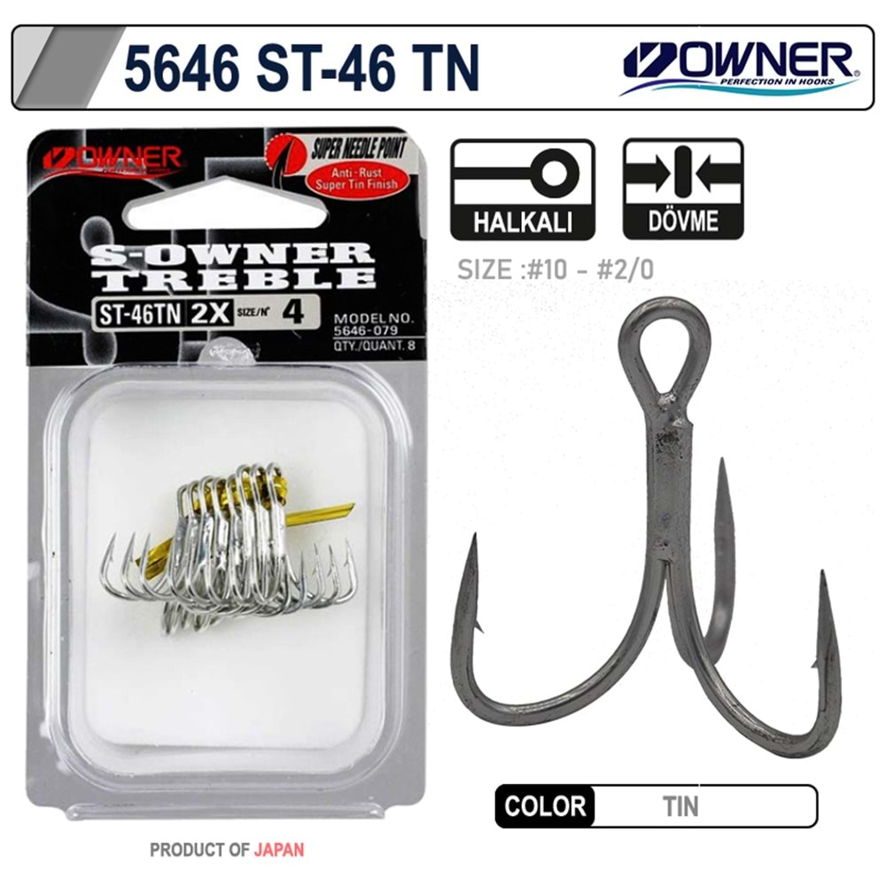 Owner 5646 St-46tn Tin Çarpma İğne - 1/0