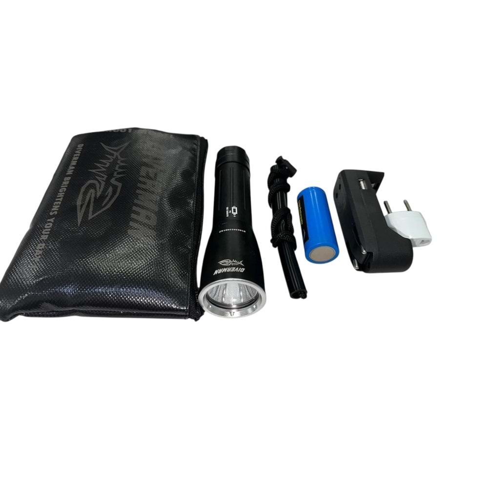 Diverman DM-001 Dalış Feneri 2000 Lümen