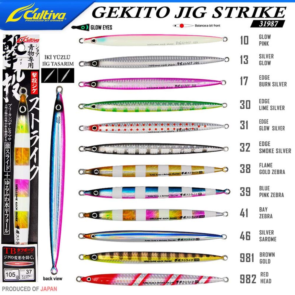 Cultiva 31987 GEKITO JIG STRIKE 17cm 105 gr