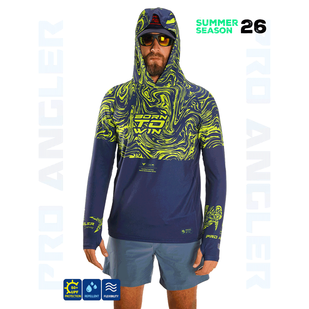 Fujin Pro Angler S26 Hooded Izohips Blue Green