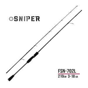 Fujin Sniper 210cm 3-18gr Light Spin Kamış FSN-702L