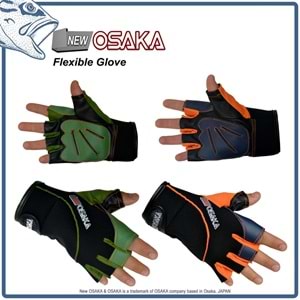 New Osaka Flexıble Glowe Balıkçı Eldiveni - Yeşil - L - XL