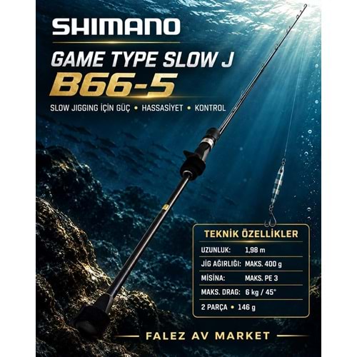 Shimano Kamış Game Type Slow Jigging 1,98m 6'6