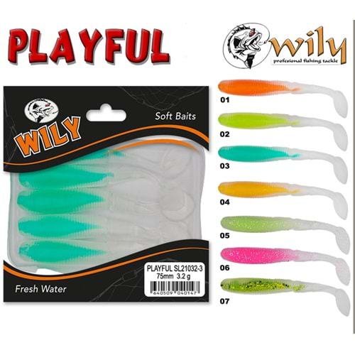 Wily Playful 3.2 Gr 75 mm Soft Baits