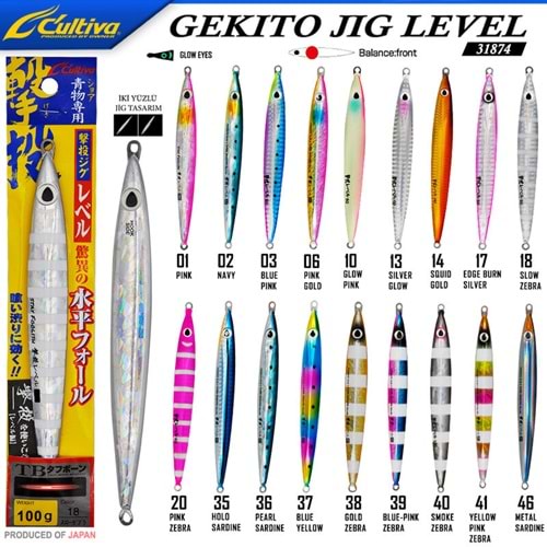 Owner 31874 Gekito Jig Level 15.5cm 100 GR