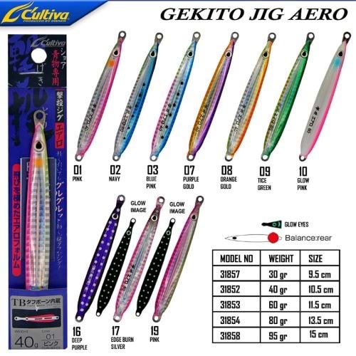 Cultiva 31854 Gekito Jig Aero 80g 13.5cm