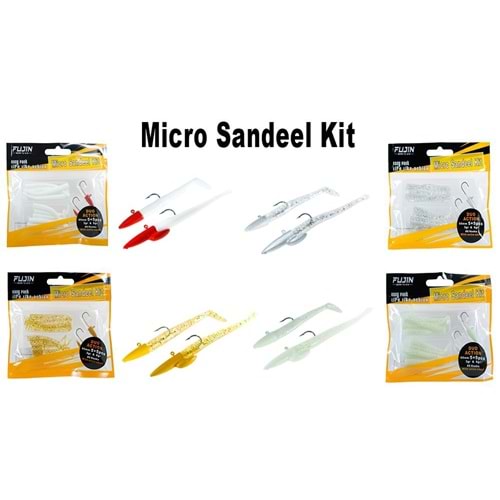 Fujin Micro Sandeel Kit 12 Pcs 65 mm